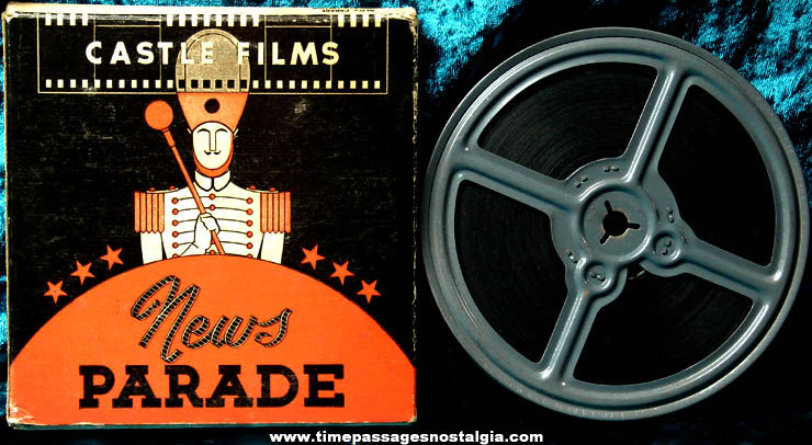 Boxed 1940s Castle Films News Parade 8mm World War II Film Movie