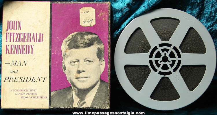 Boxed 1963 U.S. President John F. Kennedy 8mm Castle Films Commemorative Movie