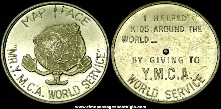 Old Metal Y.M.C.A. Advertising Premium Spinner Token Coin