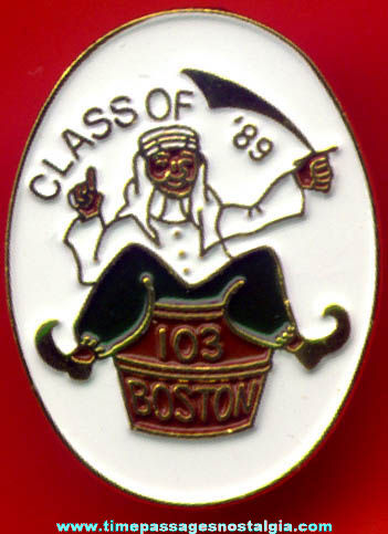 (5) Unused Boston Class Of 1989 Painted Pins