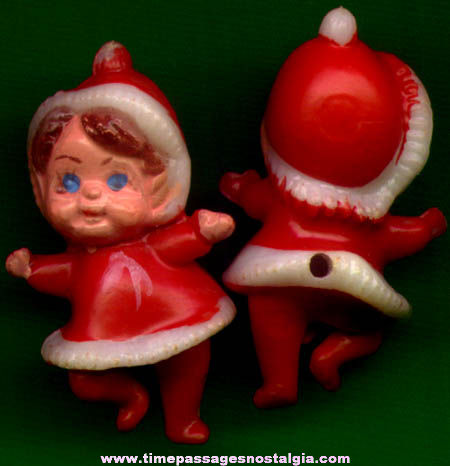 (50) Old Miniature Christmas Elf Character Figures