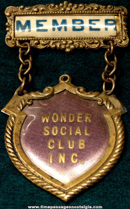 Old Wonder Social Club Member Badge