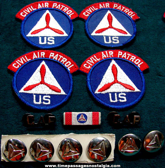 (13) 1940s United States Civil Air Patrol Uniform Items