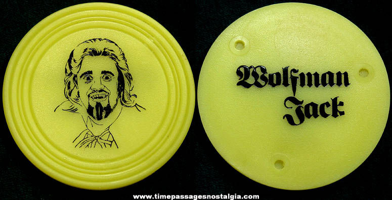 Old Wolfman Jack Character Advertising Drink Coaster