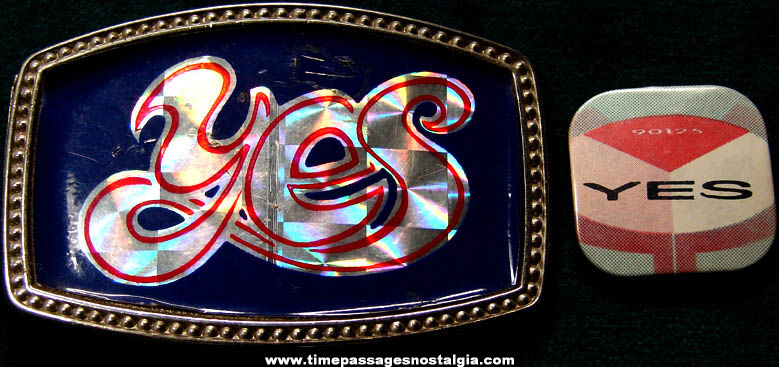 (2) Old YES Music Advertising Items