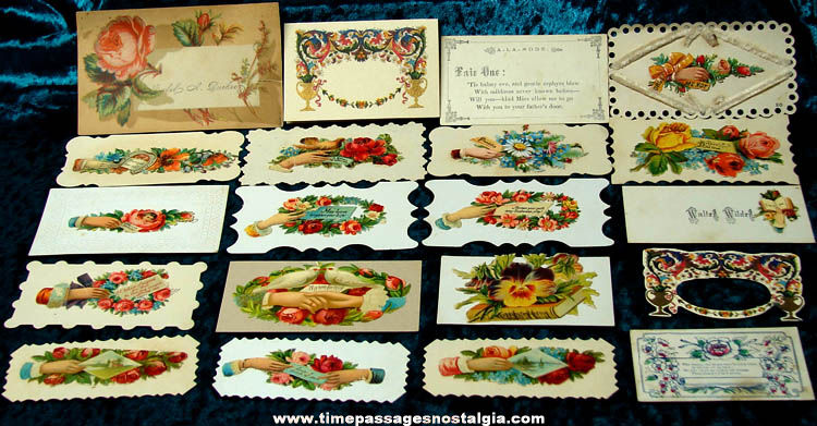 (20) Colorful Old Victorian Cards