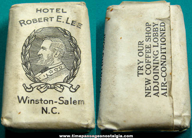 Old Unopened Hotel Robert E. Lee Advertising Soap Bar