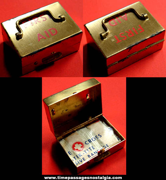 Old Miniature First Aid Kit Metal Box
