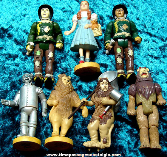 (7) Old Wizard of Oz Movie Character Toy Figures
