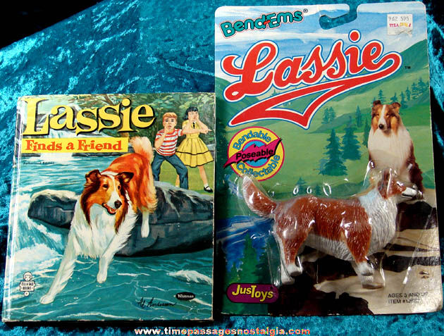 (2) Old Lassie Television Character Items