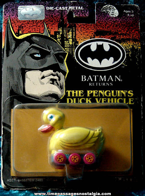 Unopened 1992 Batman Returns Ertl Penguin Duck Vehicle