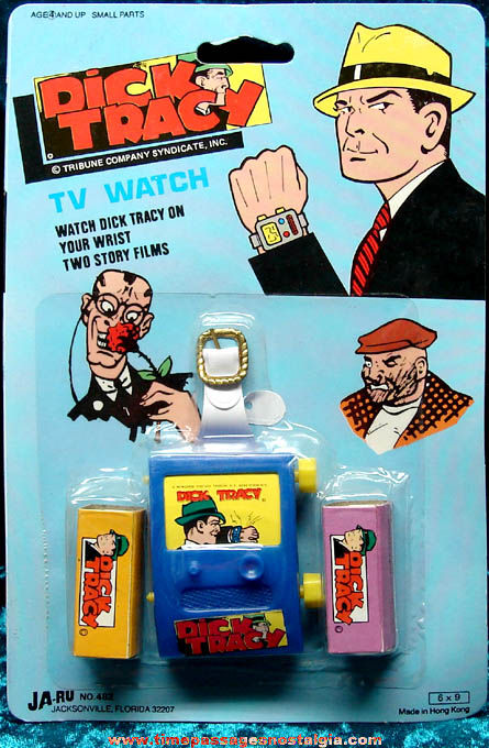 Unopened 1973 Dick Tracy Character TV Watch with Story Films