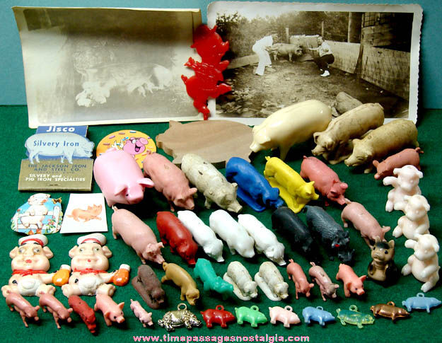 (53) Old Pig or Hog Related Items