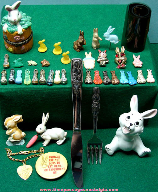 (46) Old Rabbit or Bunny Related Items