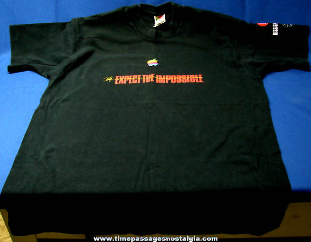 Old Apple Macintosh Computer Mission Impossible Advertising T-Shirt