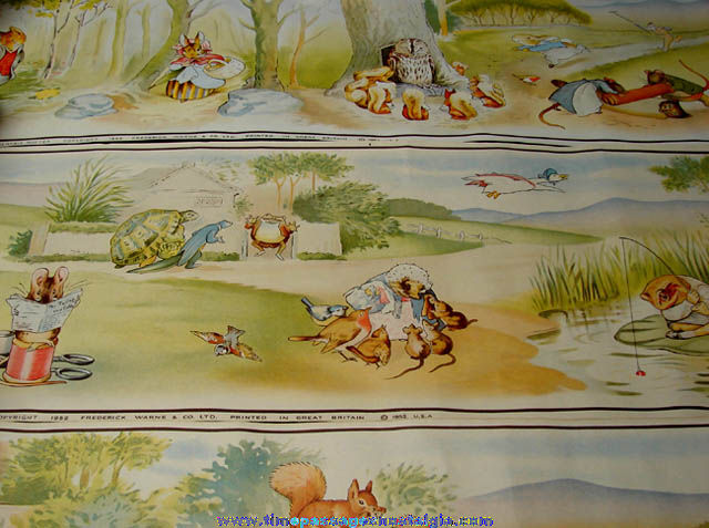 (3) Large & Colorful 1952 Beatrix Potter Character Prints