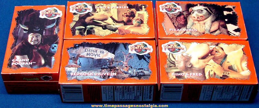 (5) Different Unopened ©1993 Flintstones Cookie Boxes