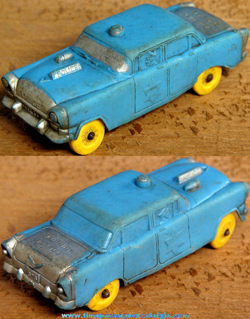 Old Auburn Rubber Toy Police Car