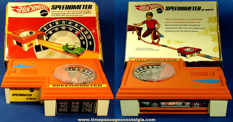 1969 Boxed Mattel Hot Wheels Track Car Speedometer