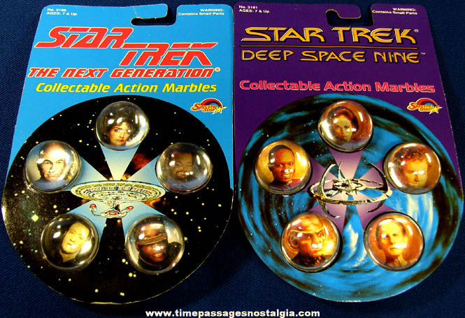 (2) Unopened Sets of 1993 Star Trek Character Marbles