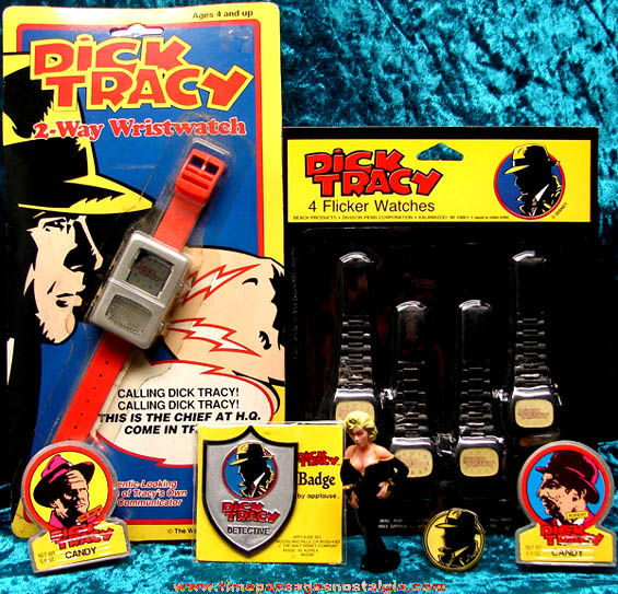 (10) Old Dick Tracy Character Movie Advertising Items