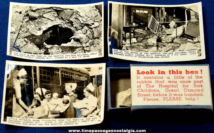 1941 World War II Childrens Hospital War Relief Letter, Photographs & More