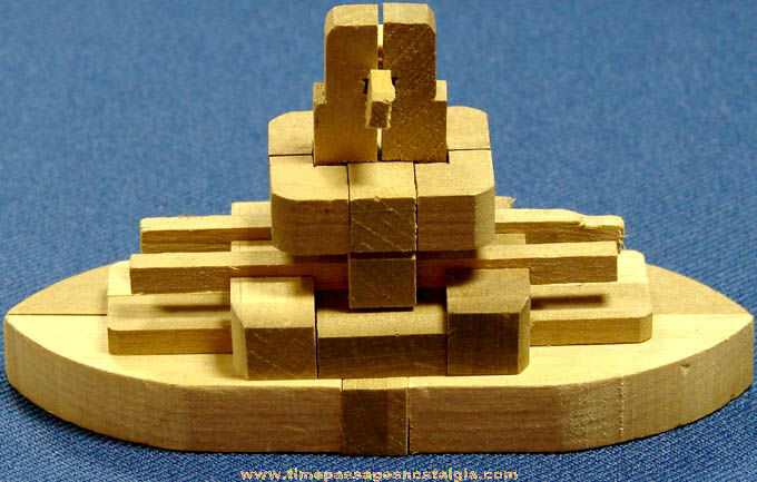 Old Wooden Navy Battleship Puzzle