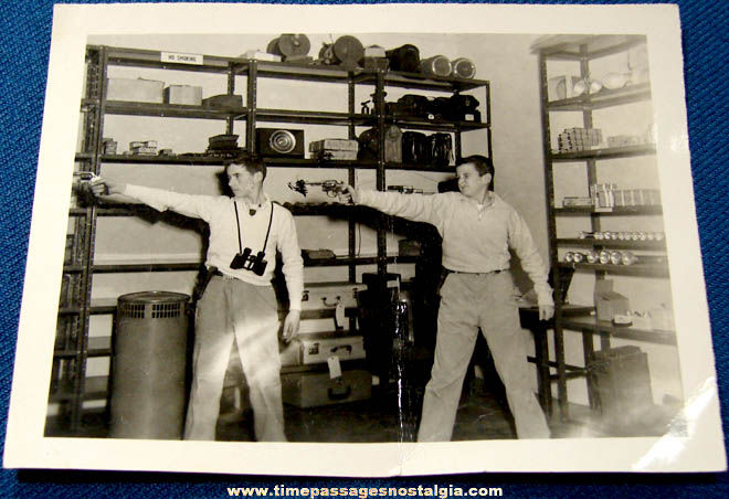 1956 Federal Bureau of Investigation Gun Vault Photograph With Boys