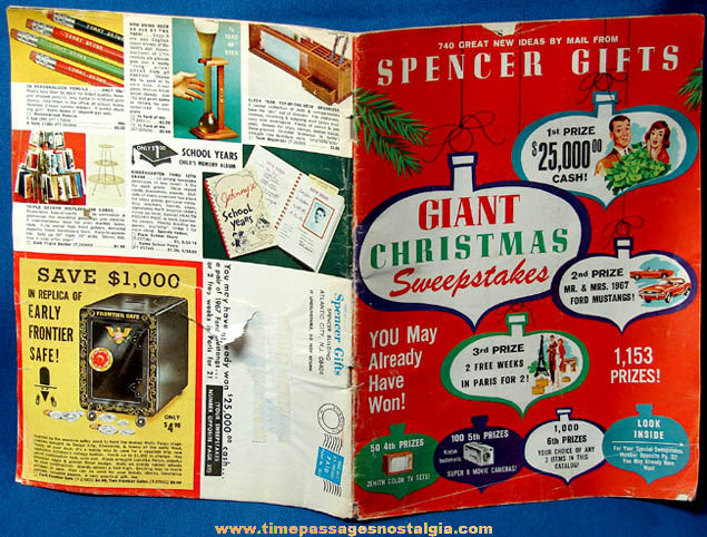 ©1966 Spencer Gifts Novelty Gift Christmas Catalog