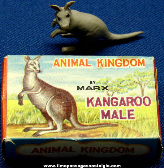 Old Boxed Marx Kangaroo Toy Play Set Figure