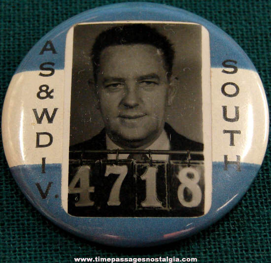 Old Employee Photo Identification Badge