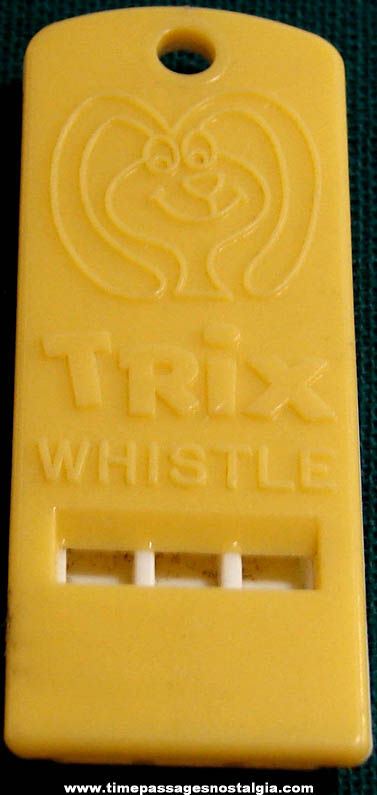 Old Trix Cereal Advertising Character Prize Whistle