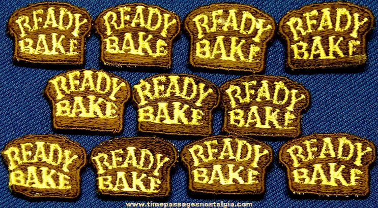 (11) Small Old Unused Ready Bake Bread Advertising Cloth Patches