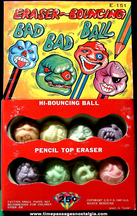 1987 Gum Ball Machine Monster Prize Advertising Header Card