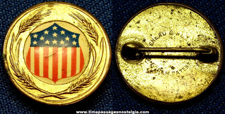 World War I United States Food Administration Flag Shield Pin