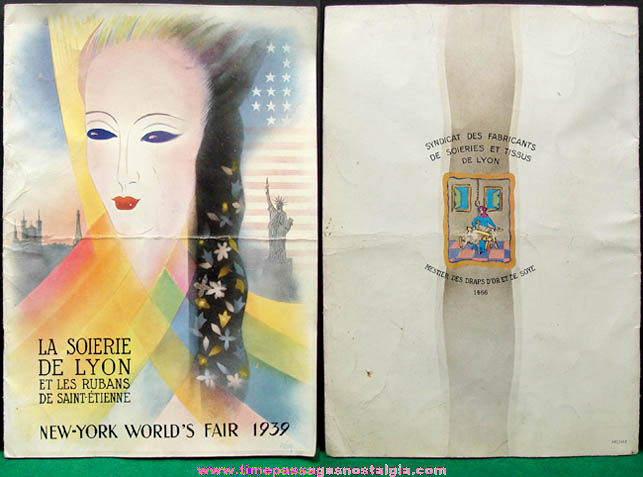 1939 New York World’s Fair French Silk & Textiles Exhibit Souvenir Booklet