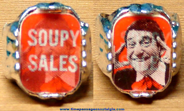 Old Soupy Sales Gum Ball Machine Prize Toy Flicker Ring