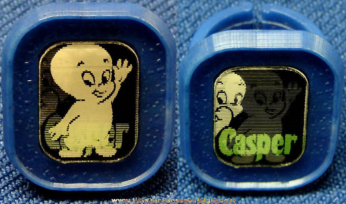 Old Casper The Friendly Ghost Gum Ball Machine Prize Flicker Toy Ring