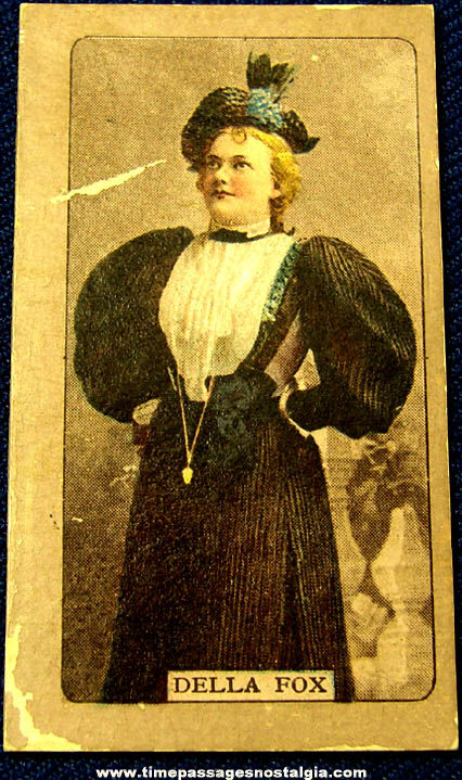 Old Della Fox Actress Singer Trading Card