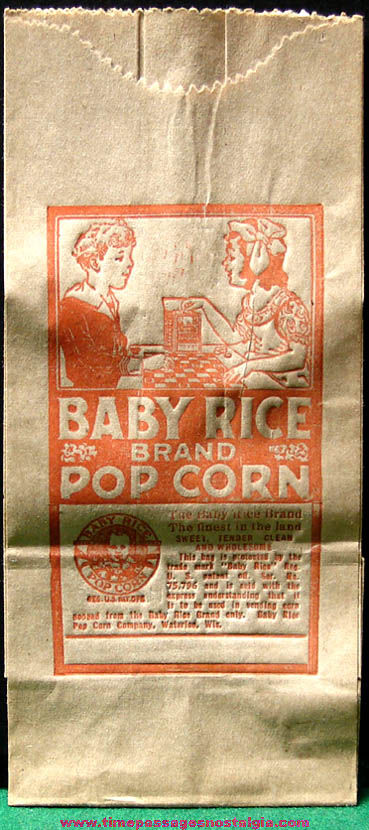 (7) Different Old Unused Popcorn Advertising Bags