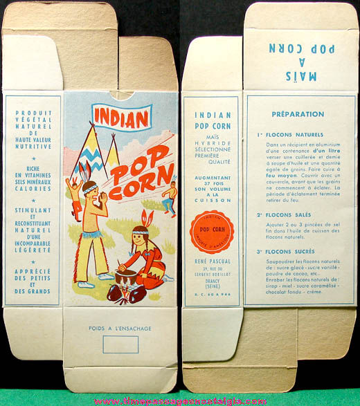 (4) Different Old Unused Popcorn Advertising Boxes