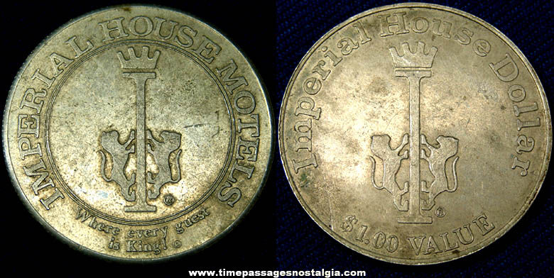 Old Imperial House Motel Advertising Dollar Token Coin