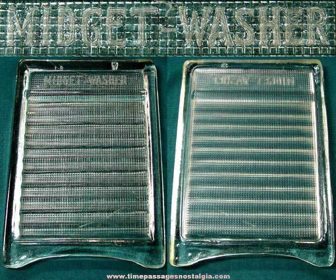 Old Glass Midget Washer Laundry Washboard