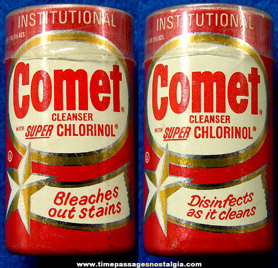 Old Unused Comet Cleanser Advertising Premium Match Holder Can