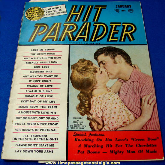 (4) 1950s Rock & Roll and Hit Parader Music Magazines