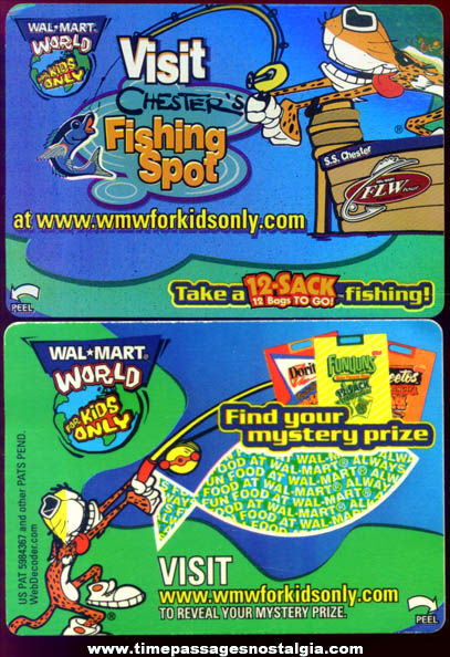 (10) Unused Frito Lay Walmart Advertising Contest Cards