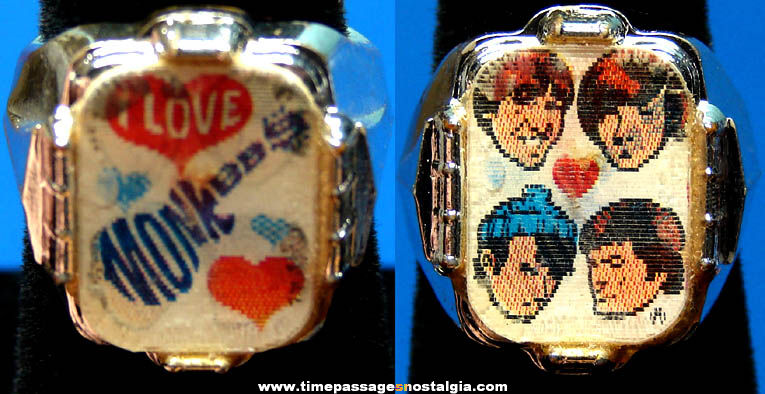 Old Monkees Gum Ball Machine Prize Flicker Toy Ring