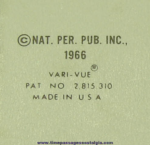 Uncut Sheet of (99) ©1966 Batman Vari-Vue Key Chain Flicker Images