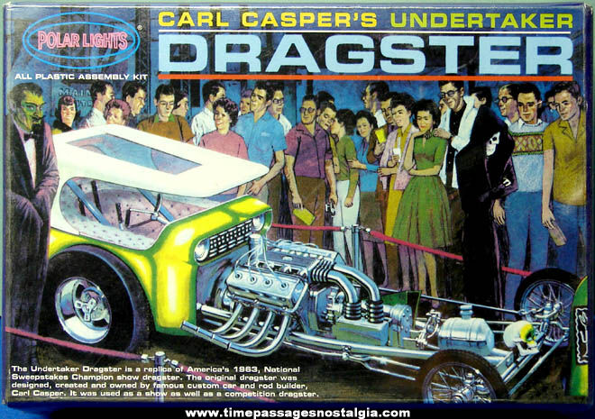 Unopened 1997 Polar Lights Undertaker Dragster Car Model Kit