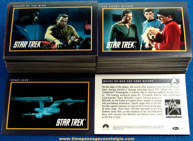 1991 Star Trek (159) Trading Card Set + (20) Extras